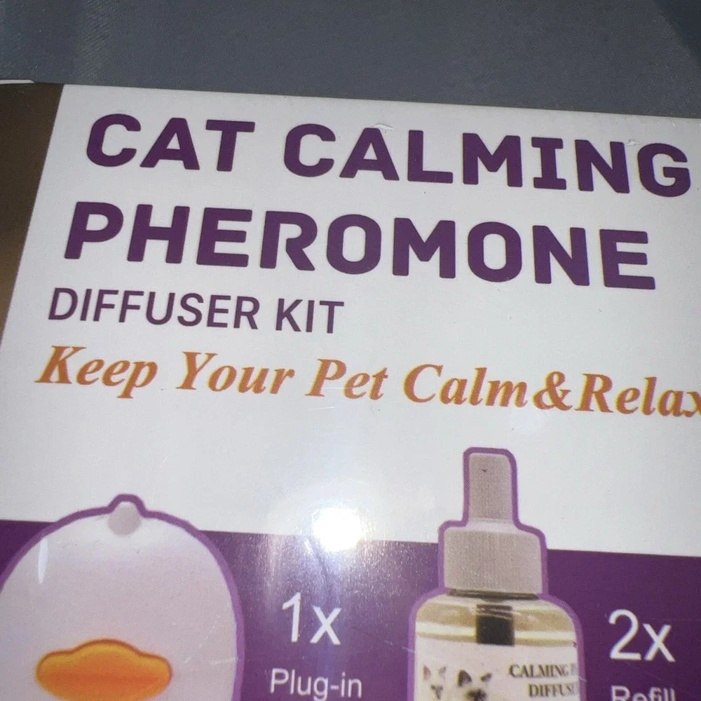 TIOUPI Cat Calming‎ Pheromone Plug-In Diffuser Kit for Cat Anxiety Stress NIP